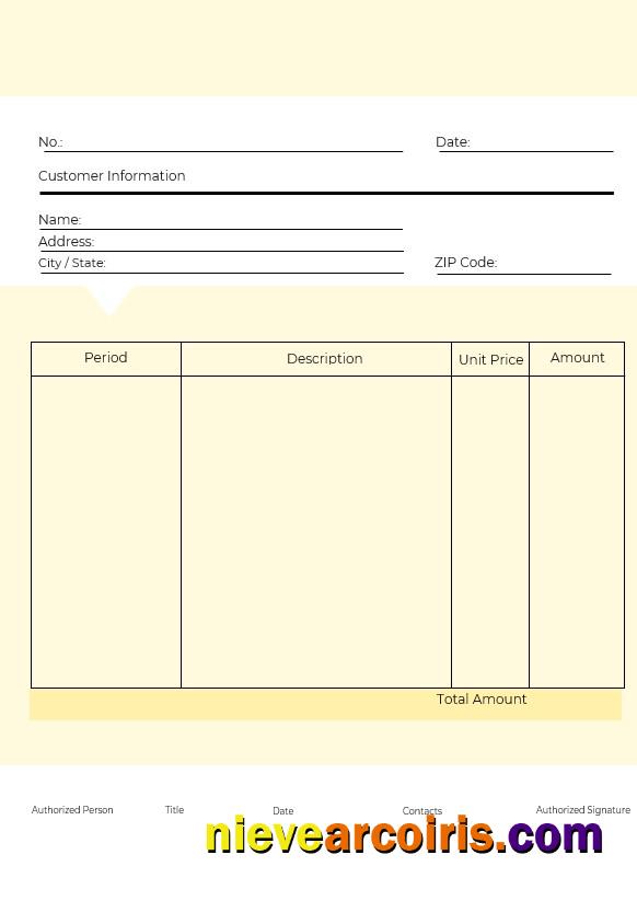 Editable Commercial Sales Invoice